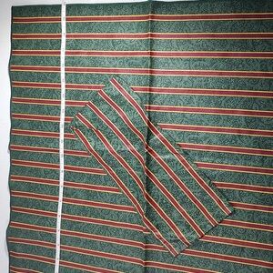 Longaberger Bread Brick Cover Reversible, Imperial Stripe/Holly Fabric 2…